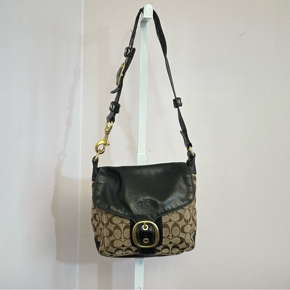 Coach Bleeker Signature Canvas and Leather Shoulder Bag 11434 - Picture 2 of 14